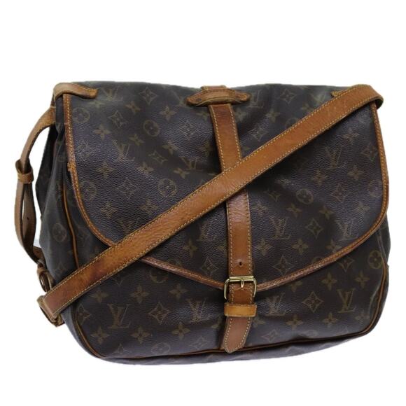 LOUIS VUITTON Monogram Saumur 35 Shoulder Bag M42254 - Picture 1 of 16